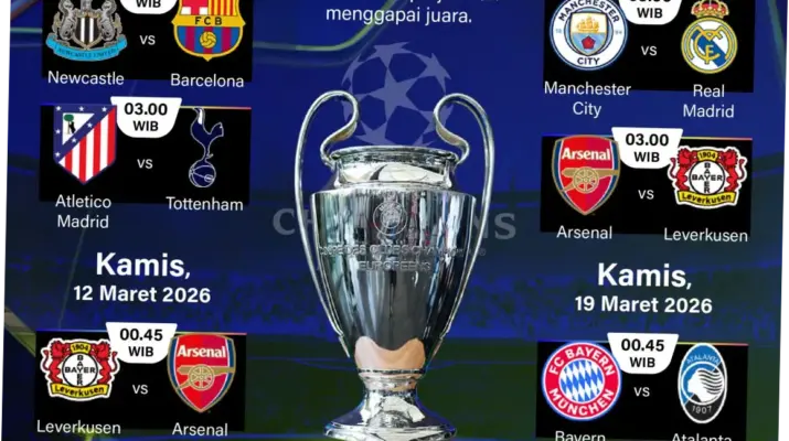 Liga Champions UCL 2026: Jadwal, Live Streaming, dan Update Terbaru
