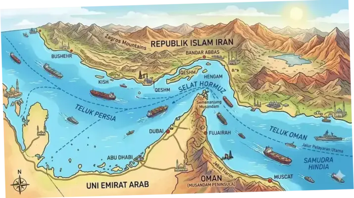 Selat Hormuz: Tantangan Bagi Pelayaran Internasional dan Dampaknya terhadap Ekonomi Global