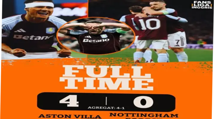 Aston Villa Menghancurkan Nottingham Forest dan Lolos ke Final Liga Europa