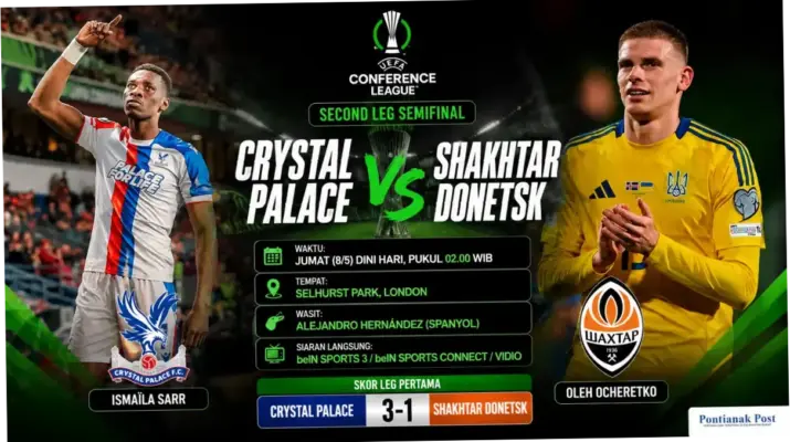 Crystal Palace vs Shakhtar Donetsk: Pertarungan Sengit Menuju Final Conference League