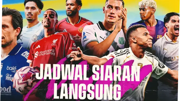 Jadwal Bola Hari Ini: Siaran Langsung Sepak Bola dari Liga Inggris hingga Piala AFF U-19