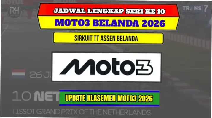 Jadwal Moto3 Assen 2026: Persiapan dan Pertarungan Sengit di Belanda