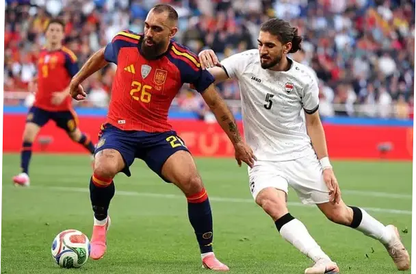 Pertandingan Persahabatan Spanyol vs Irak Berakhir Imbang