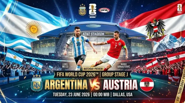 Pertarungan Sengit Austria vs Argentina di Piala Dunia 2026