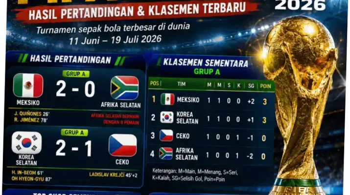 Piala Dunia 2026: Hasil Pertandingan dan Jadwal Terbaru