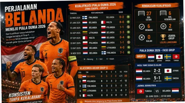 Belanda FC: Perjalanan Menuju Piala Dunia dan Peran Van Dijk