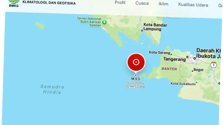 Gempa Bumi M5,5 di Selat Sunda dan Dampaknya di Indonesia