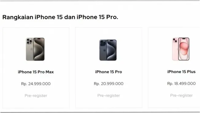 Harga iPhone 15 dan Varian Lainnya di Indonesia: Apa yang Berubah?